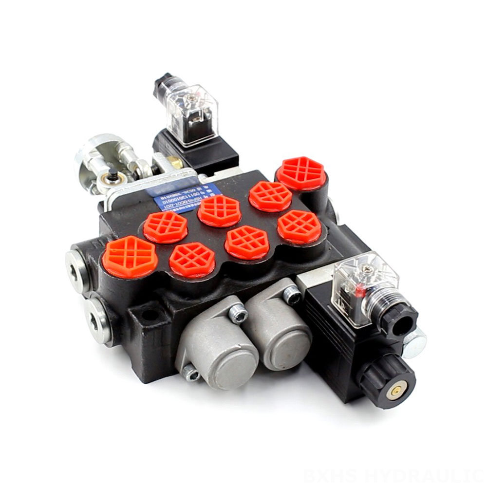 P40 Solenoid and Joystick 3 Spool Monoblock Directional Valve image